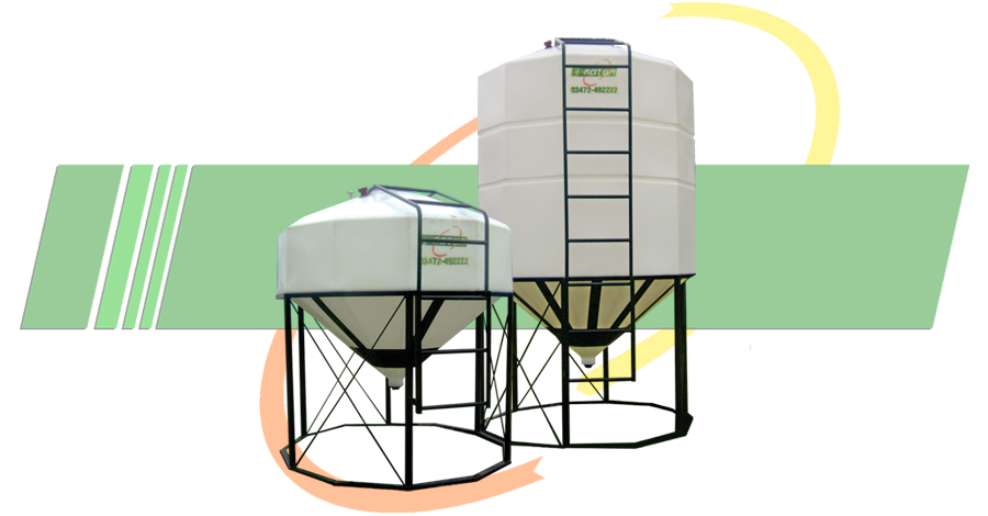 Silo con Tanque de plástico Rotor