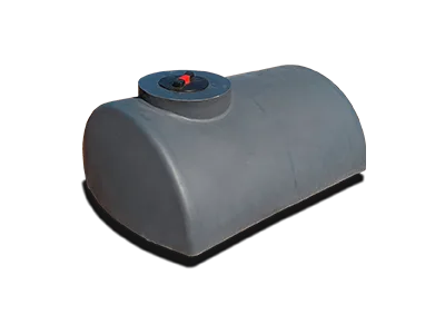 Tanque plastico horizontal media caña 700 litros.