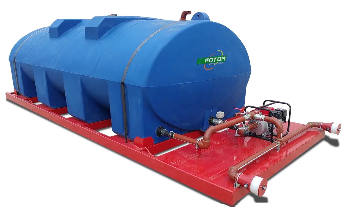 Equipo regador sobre plataforma de montaje - 10000 Litros - Rotor Tanques
