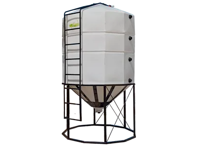 Silo de plástico fondo cónico 10000 lts. - Rotor Tanques