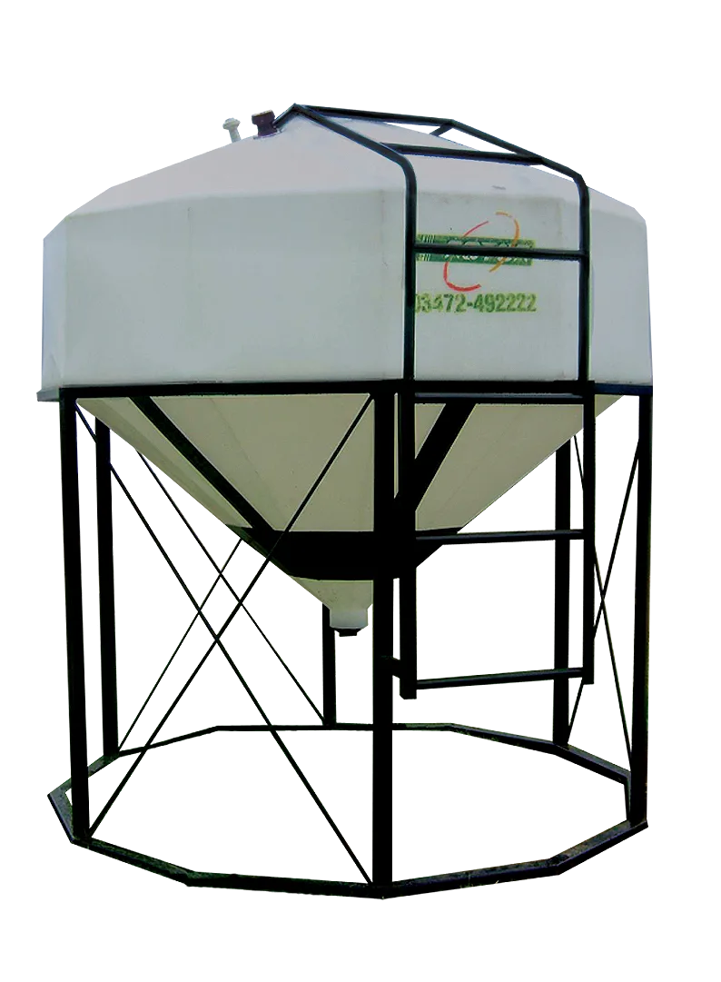Silo de plástico fondo cónico 4200 lts. - Rotor Tanques
