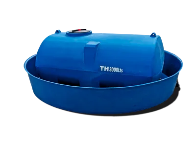 Tanque horizontal 3300 lts con batea antiderrame - Rotor